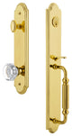 Arc 1-Piece Dummy Handleset, F Grip and Chambord Knob, Lifetime Brass, 848501
