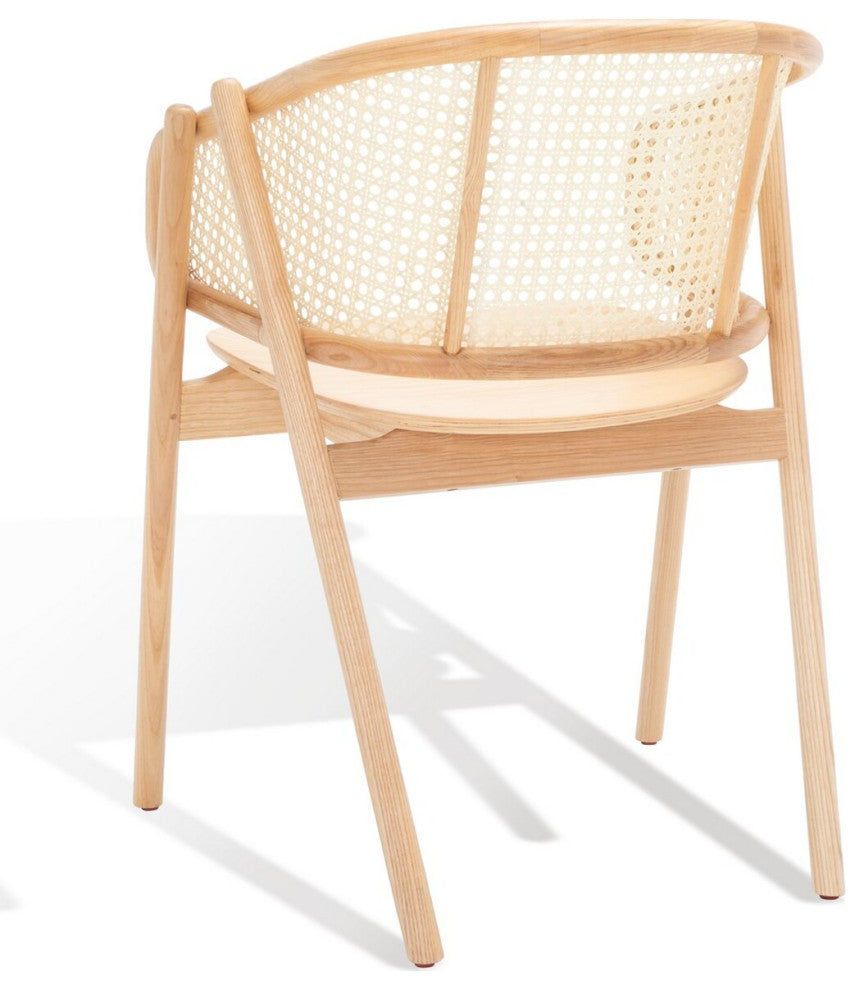 Safavieh Couture Emmy Rattan Back Dining Chair, Natural