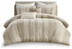 INK+IVY Shay 3 Piece Striped Cotton Duvet Cover Set