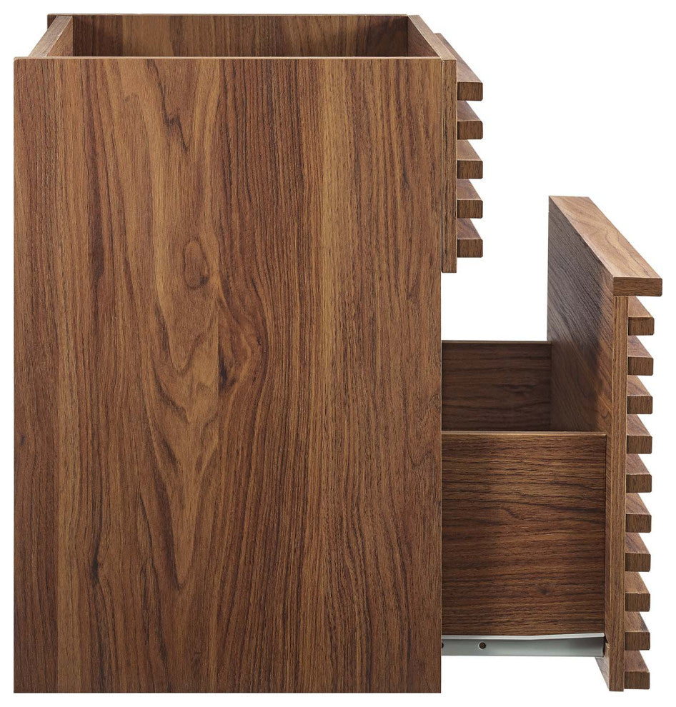 Render 18" Wall-Mount Bathroom Vanity Cabinet, Walnut