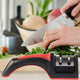 Professional Kitchen 2 Stage Knife Sharpener With Safety Soft Grip Handle