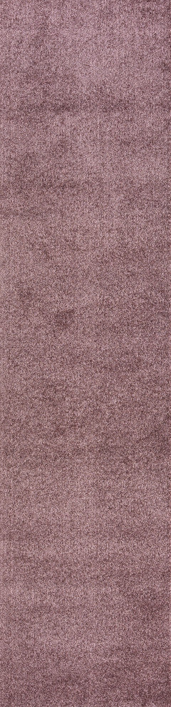 Haze Solid Low-Pile Light Purple 2 ft. x 12 ft. Runner Rug