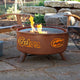 Customizable NCAA Logo Fire Pit, Rust Patina, Florida