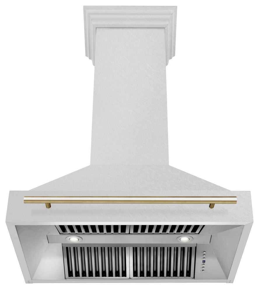 ZLINE 36 In. Wall Mount Hood, DuraSnow With DuraSnow, 8654SNZ-36-G