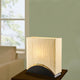 Sakura 17" Space-Efficient Premium Shade Table Lamp With Black Lacquer Wood Base