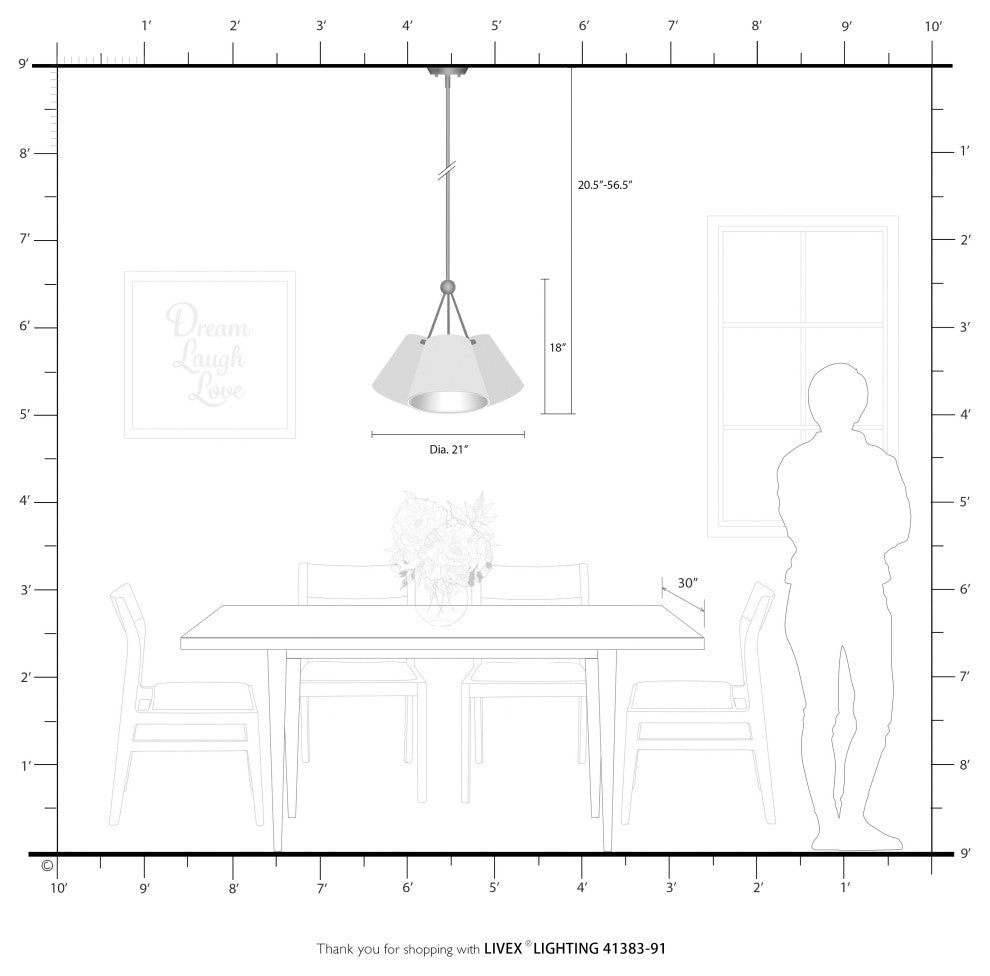 Livex Lighting Prato 3 Light Brushed Nickel Chandelier