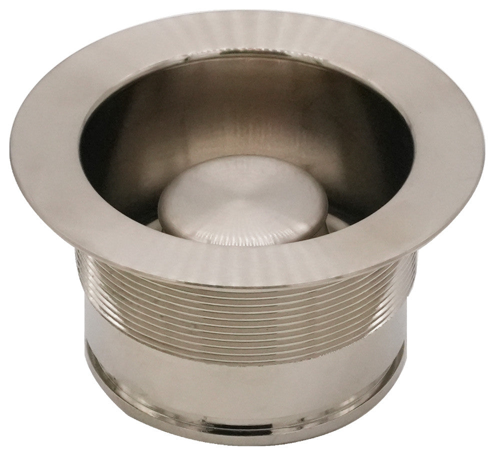 Ez-Mount Style Disposal Flange And Stopper In Oil Rubbed Bronze, Satin Nickel