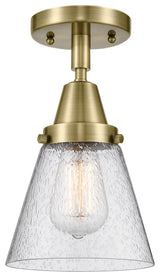 Innovations Lighting 447-1C-AB-G64 Small Cone 1 Light 6.25" Flush Mount