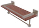 Montero 16" Wood Shelf with Gallery Rail and Towel Bar, Antique Pewter