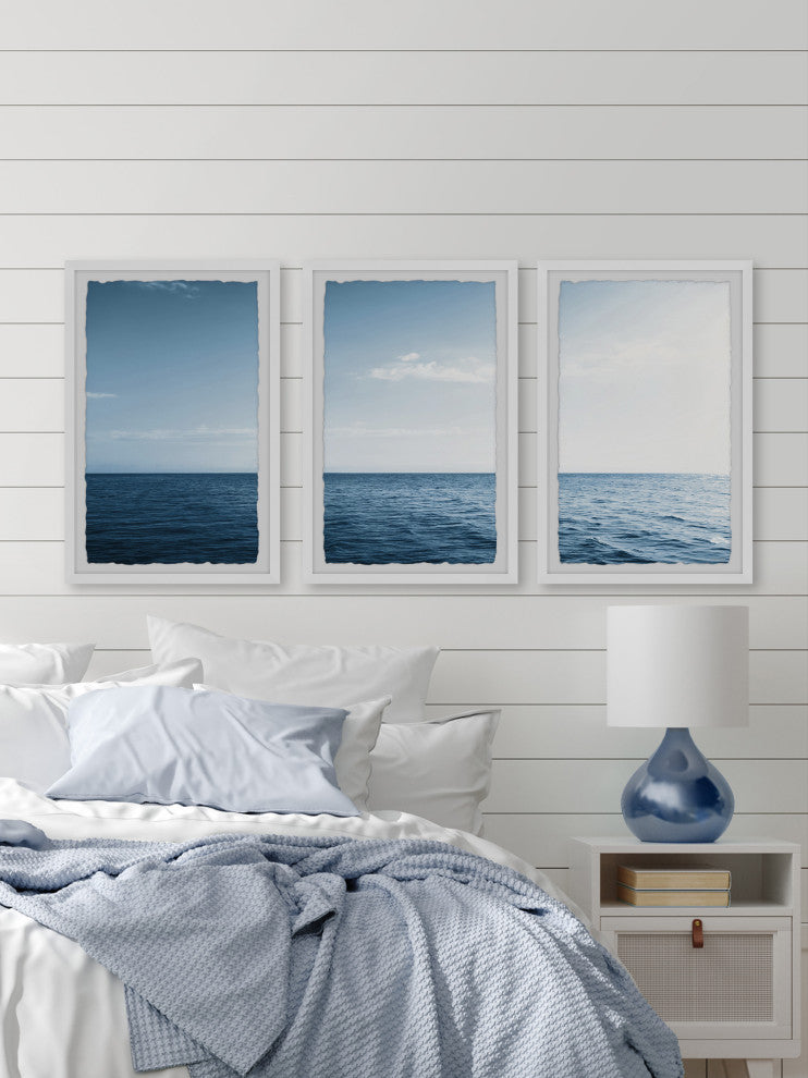Endless as the Ocean Triptych, Set of 3, 8x12 Panels