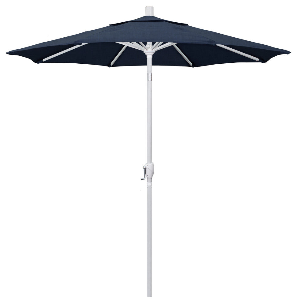 7.5' Aluminum Umbrella Push Tilt, Sunbrella, Spectrum Indigo