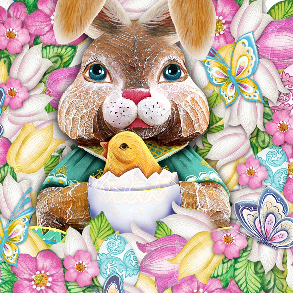 Bunny Wreath Door Hanger