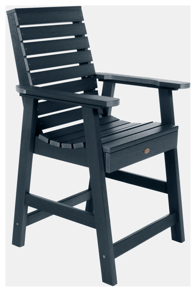 Weatherly 7-Piece Rectangle Counter-Height Dining Set, Federal Blue