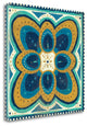 "Proud As A Peacock Tile III" By Veronique Charron, Gallery Wrap Canvas