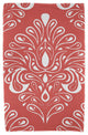 30x60" Veranda, Geometric Print Beach Towel, Orange