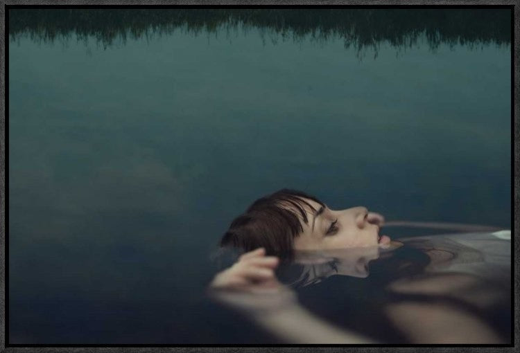 "Ophelia" Framed Canvas Giclee by Claudia Mendez Cordero, 23x16"