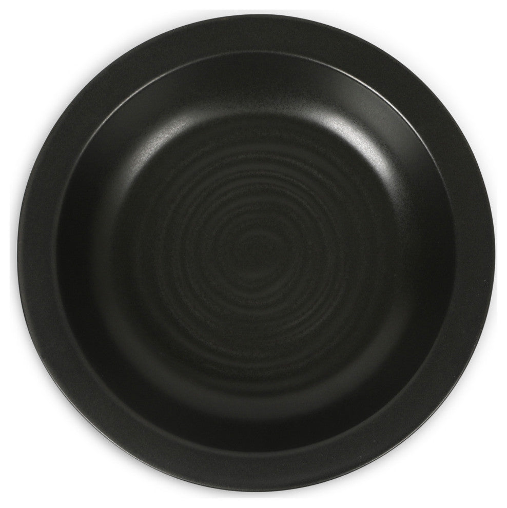 Stone Lain Orbit Stoneware Pasta Bowl Set of 4, Charcoal