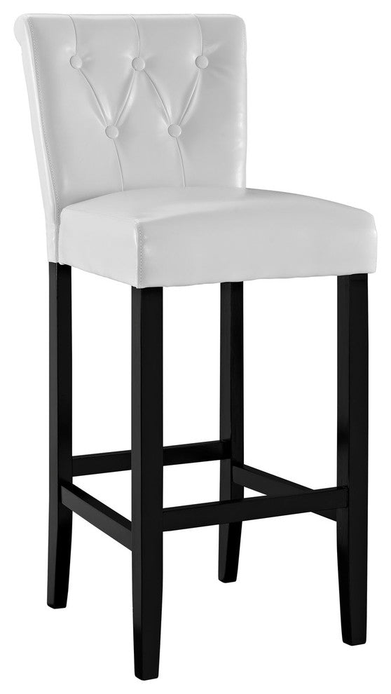 Modern White Tender Bar Stool