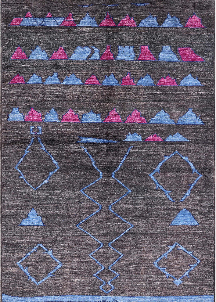 Ahgly Company Indoor Rectangle Mid-Century Modern Area Rugs, 7' x 9'