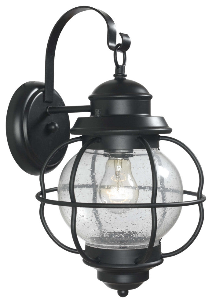 Kenroy 90962BL 1-Light Wall Lantern, Hatteras