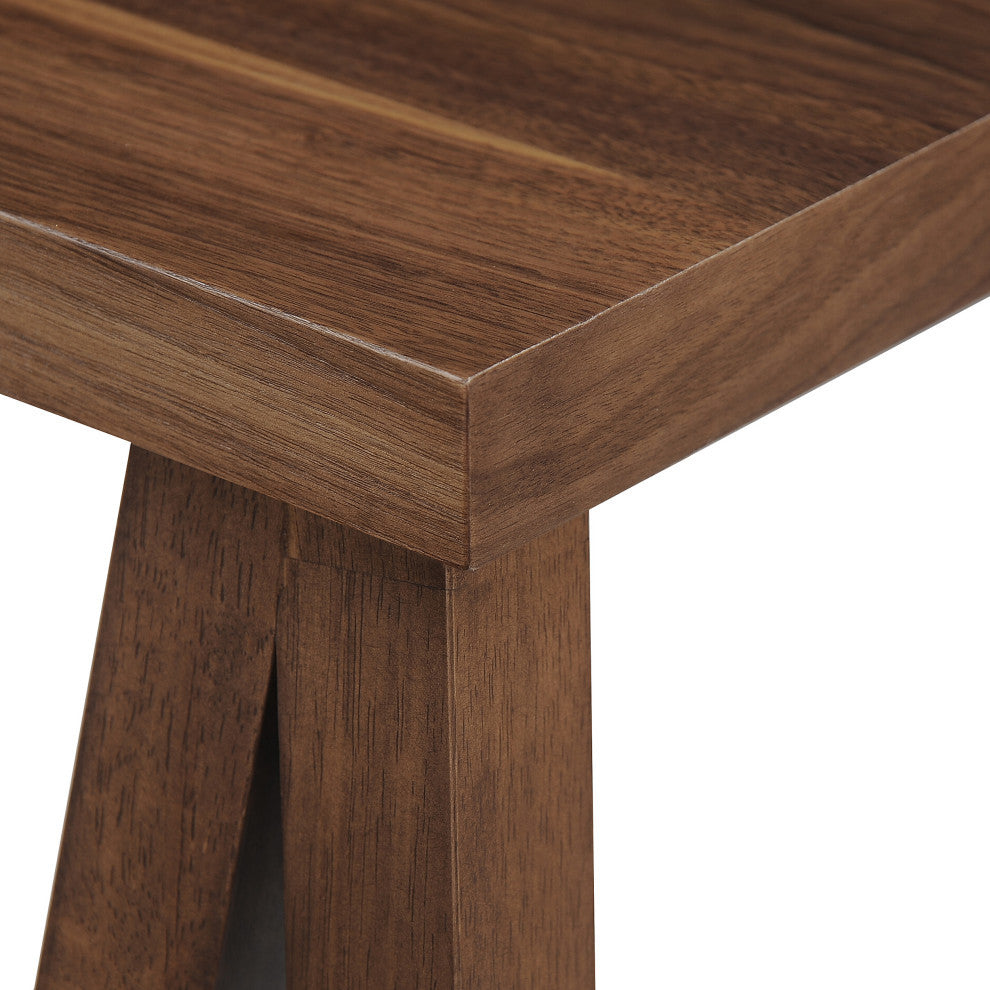 Dash Mid-Century Modern 7 Piece Dining Set, Walnut/Mint