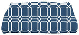 28 x 58-inch, O the Fun, Geometric Print Bath Towel, Blue