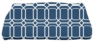 28 x 58-inch, O the Fun, Geometric Print Bath Towel, Blue