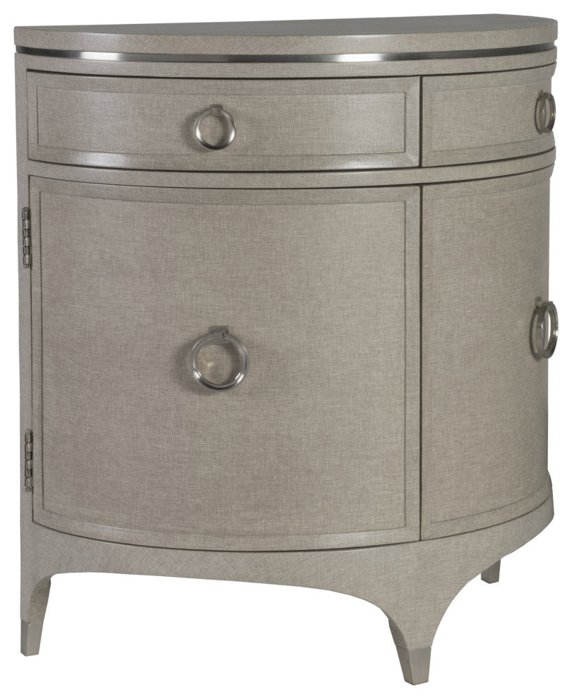 Zeitgeist Linen Demilune Chest