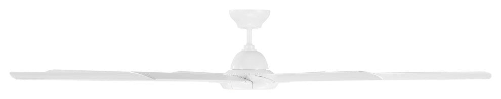 Hydra 96" Indoor/Outdoor 8-Blade Smart Ceiling Fan, Matte White, 2700K Light Kit