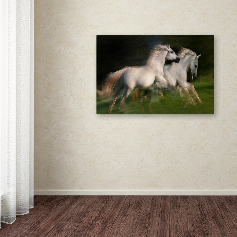 Milan Malovrh 'Gallop For Two' Canvas Art, 12x19