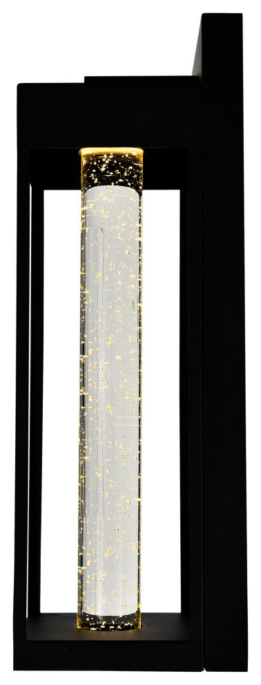 Rochester LED Integrated Black Outdoor Wall Light, 19 Inches