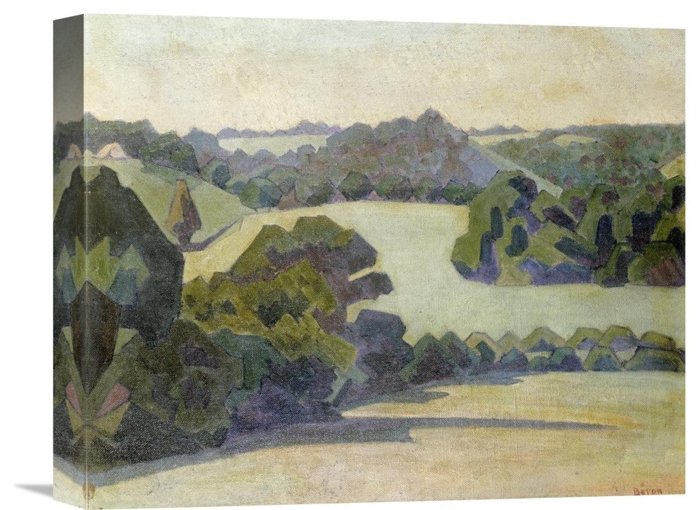 "West Country Landscape" Stretched Canvas Giclee by Robert Bevan, 16"x13"