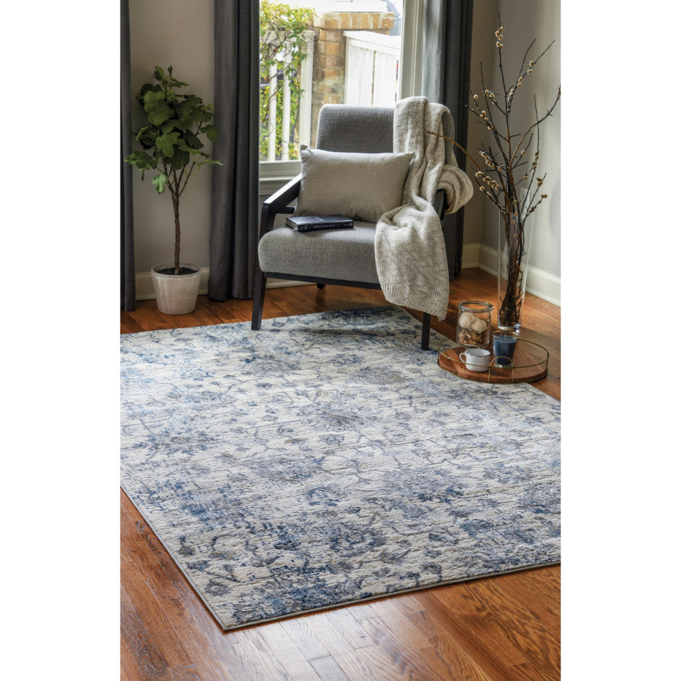United Weavers Austin Heirloom Blue Runner Rug 2'7" x 7'4