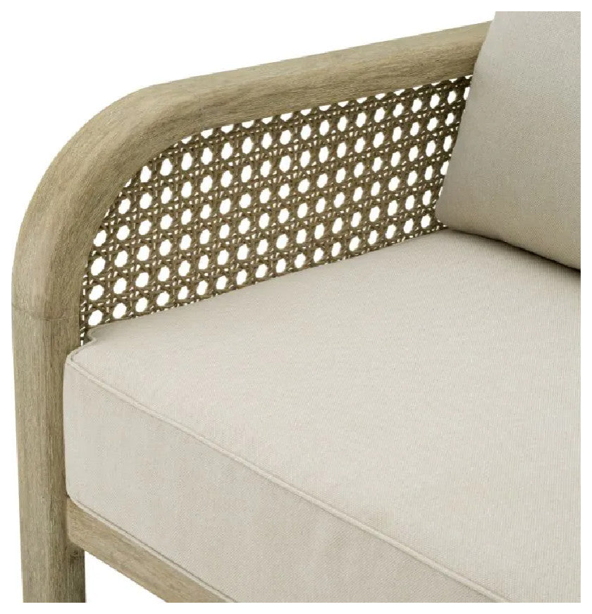Aged Teak Outdoor Lounge Chair, Eichholtz Julia