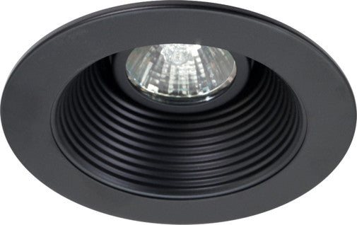 NICOR 4 inch Recessed Baffle Trim, Black