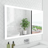 Sabrina Modern LED Bathroom Vanity Mirror, 30"x48"
