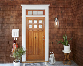 Lark 82004 Hugh 1 Light 19" Tall Outdoor Wall Sconce - Black