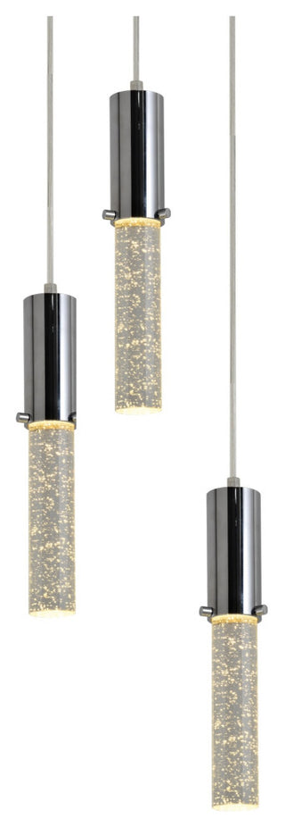 Woodbridge Lighting Pixie Chrome LED Pendant, 3l - 11"d