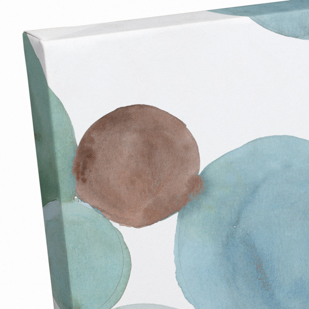 Abstract Watercolor Circles 16x20 Canvas Wall Art