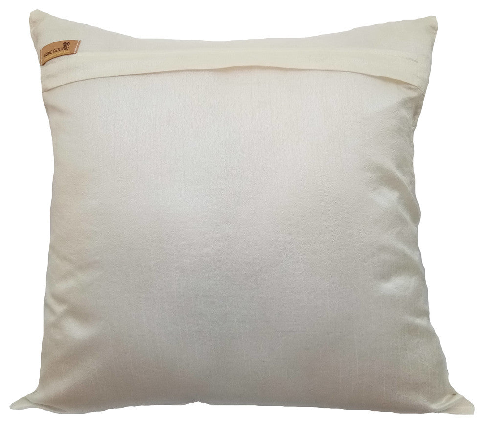 Orange Throw Pillows Art Silk 20"x20" Sofa Pillow Covers, Fiery Mountain
