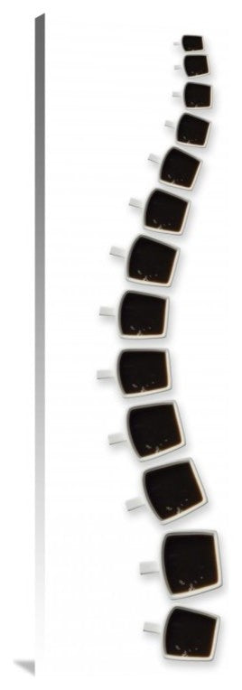 "Backbone Of Coffee" Stretched Canvas Giclee by Wieteke De Kogel, 18x36"