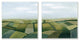 Rolling Hill Farm Crop Landscape Patchwork Grass Fields,12 x 12