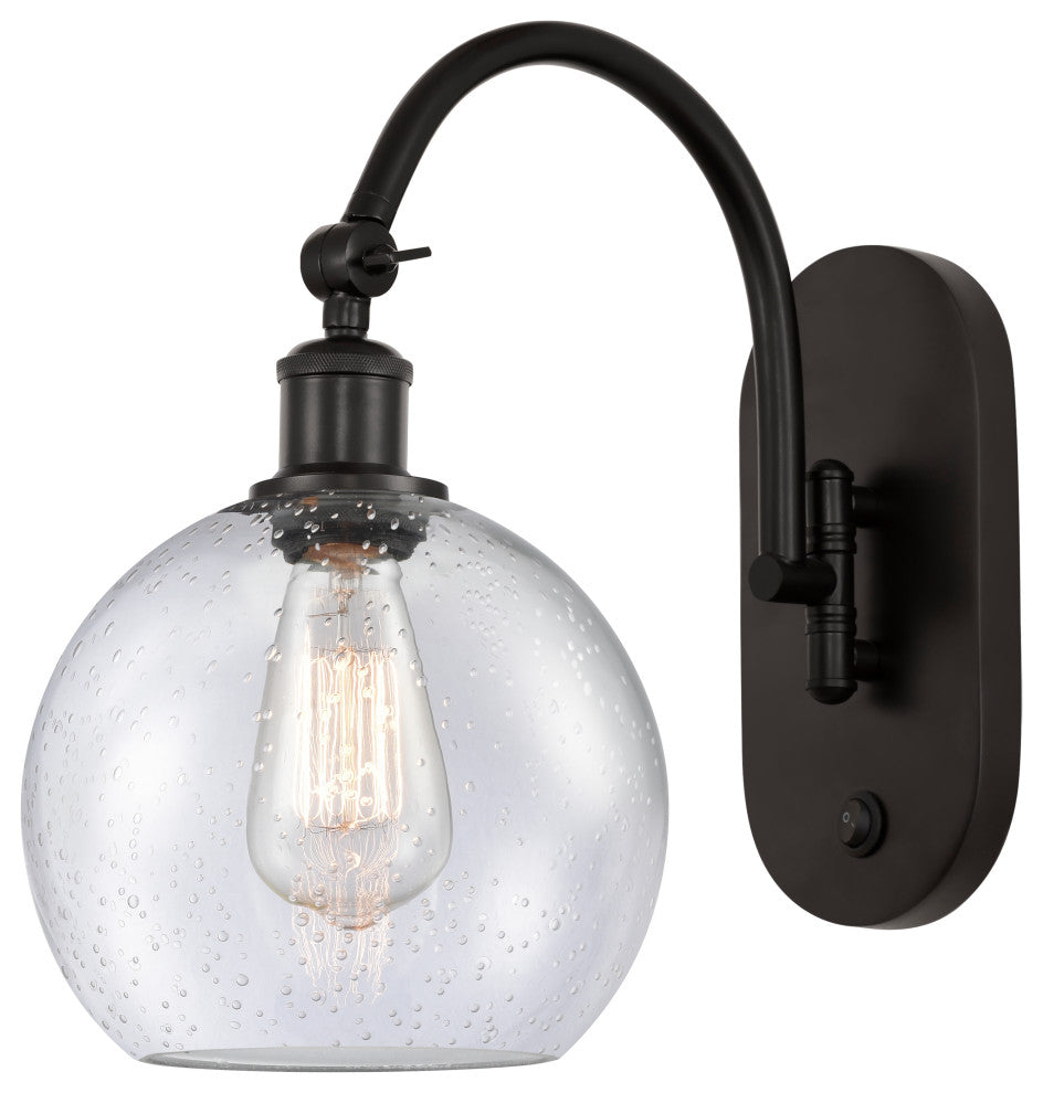 Innovations 518-1W-OB-G124-8-LED 1-Light Sconce, Oil Rubbed Bronze