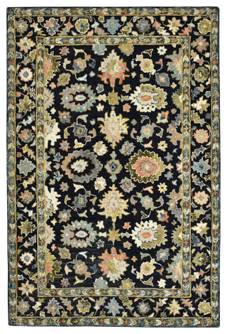 Jackson Traditional Black Hand-Hooked Area Rug 2' x 3'