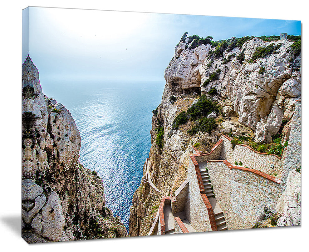 "Stairway to Neptune's Grotto" Canvas Print