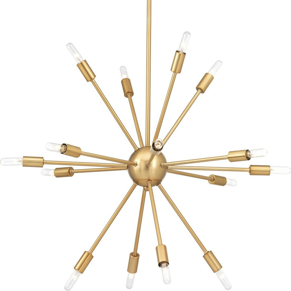 Ion 16-Light Chandelier, Brushed Bronze
