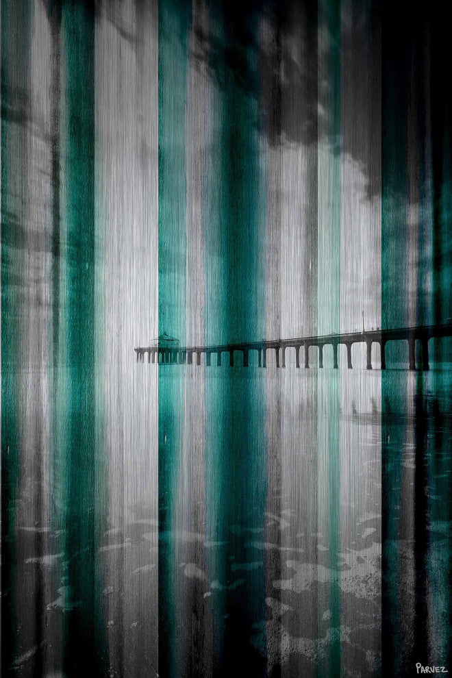 "Long Walk" Print on Brushed Aluminum, 24"x36"