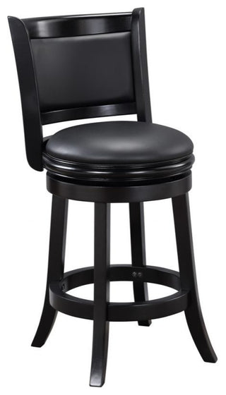 Augusta Swivel Counter Stool, Black