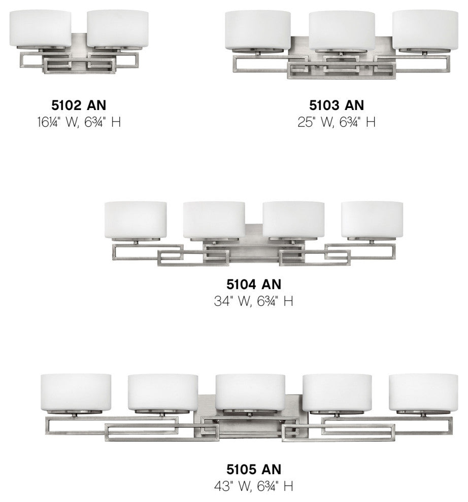 Hinkley Lanza Five Light Bath 5105AN