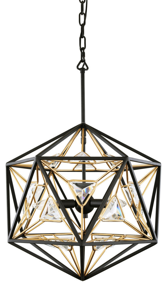 Marcia 3-Lt Orb Pendant - MB/FG